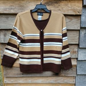 Sag Harbor Women's Open Front Pullover Sweater Large Mint Condition